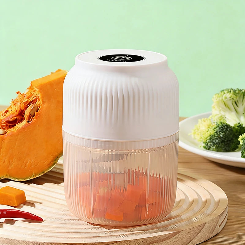 320ml Electric Mini Garlic Chopper USB Chili Pepper Grinder Kitchen Tool for Crushing Garlic Ginger Vegetables Baby Food Gift