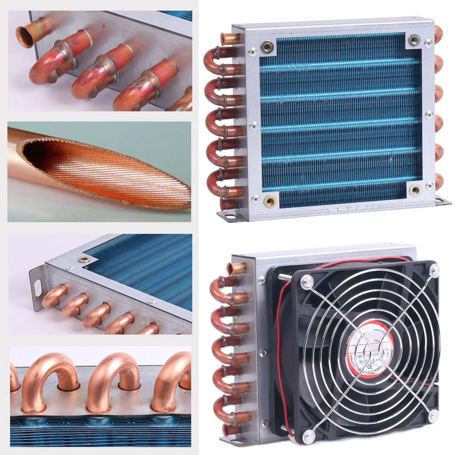 Condenser for Refrigerator Freezer Aluminum Fin Compact Small Air Cooled