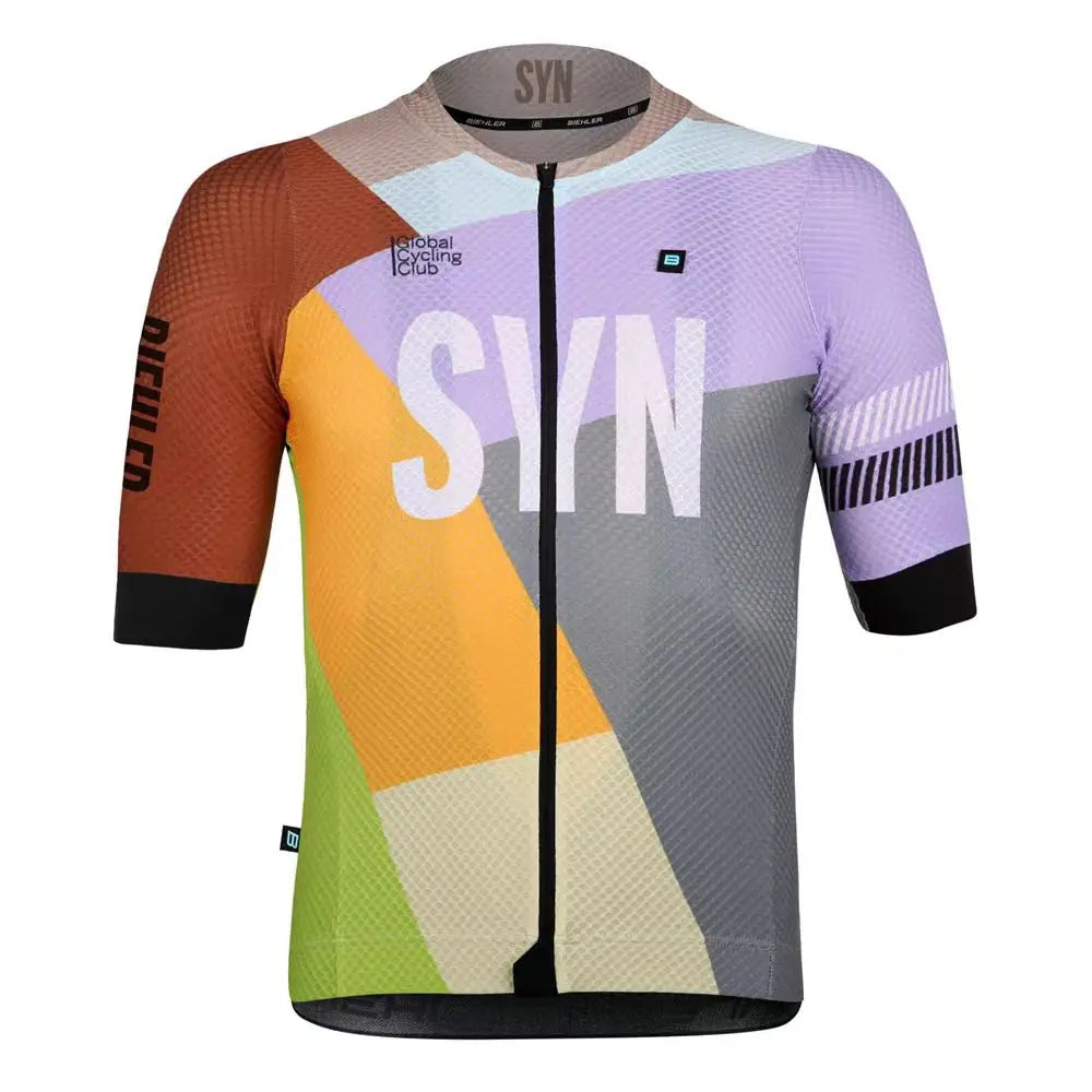 SYN Summer cycling clothes men's jerseys road cycling short sleeved sets bibs quick drying clothes breathable cycling shirt