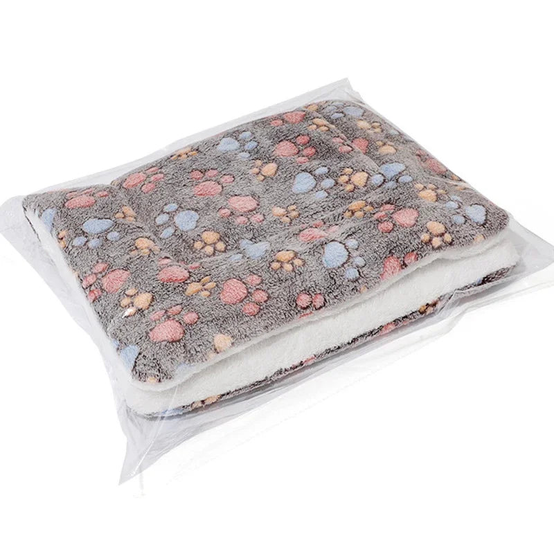 Soft & Warm Thickened Cozy Dog Bed Mat - Winter Cute Print Blanket for Small Medium Large Dogs | Pet Supplies