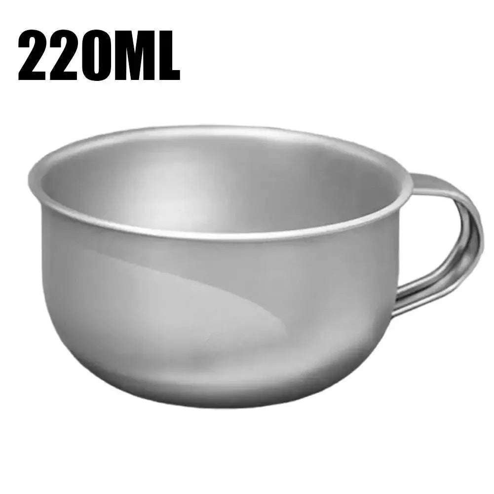 MINI Camping Water Cup Titanium Alloy Portable Tea Coffee Cup Outdoor Kitchen Equipment Mountaineering Cups 80/220ml