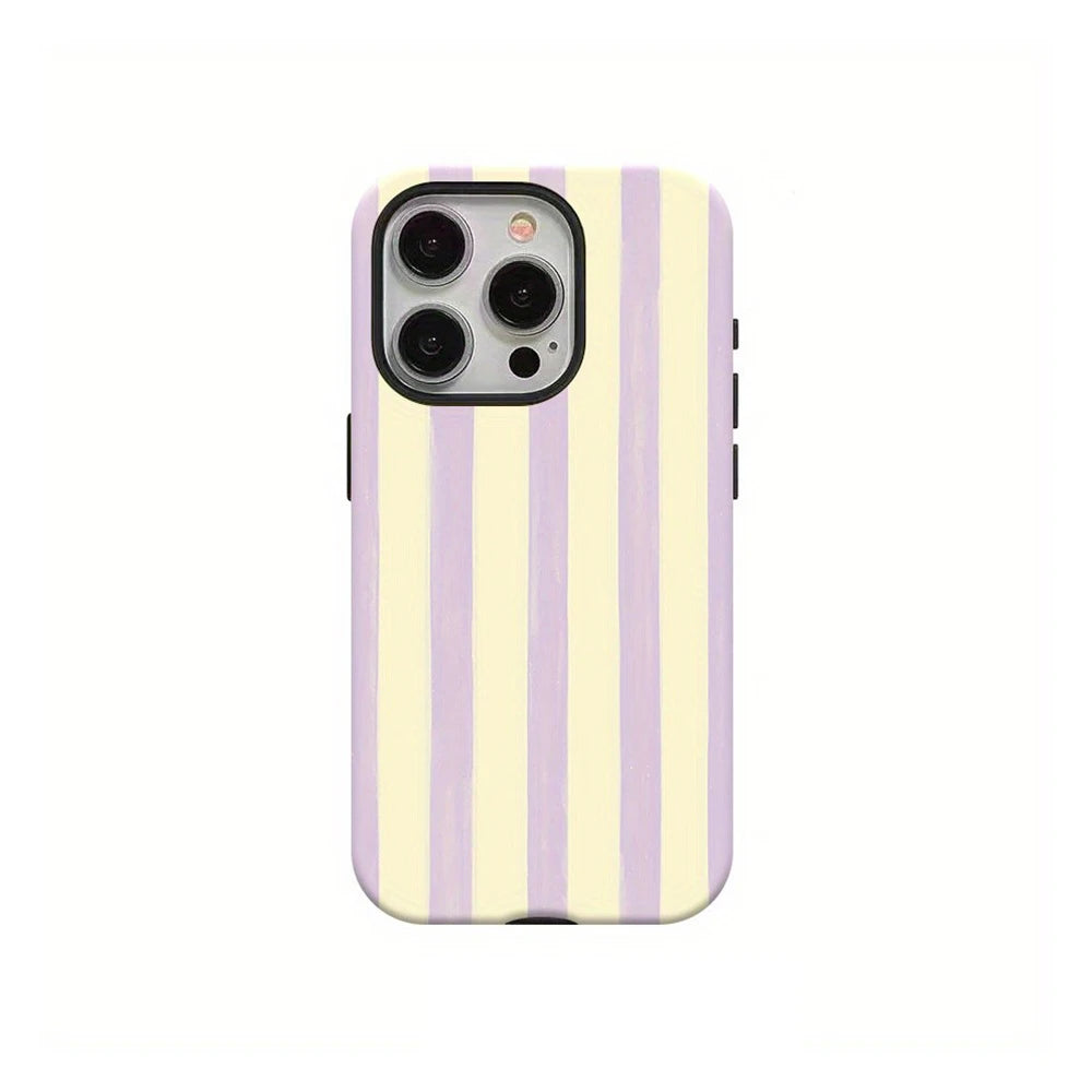 Luxury Clmj Navy Blue Polka Dot Pattern Phone Case for iPhone 17 16 15 14 13 12 X XS Air Pro Max Plus Double-layer Back Cover