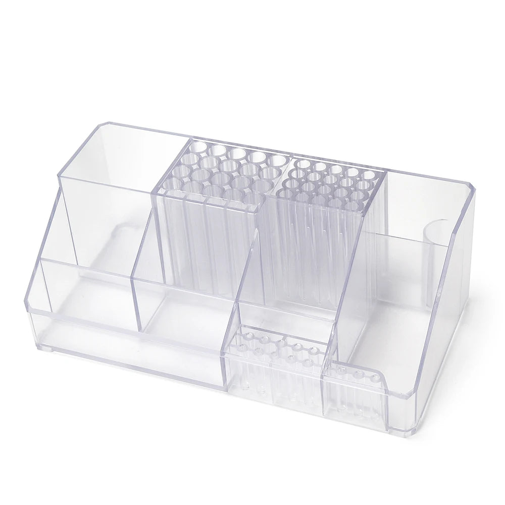 Acrylic Storage Rack Nail Art Tools Organizer Nail Salon Display Rack Large Capacity Storage Box Gel Polish Cosmetic Drawer