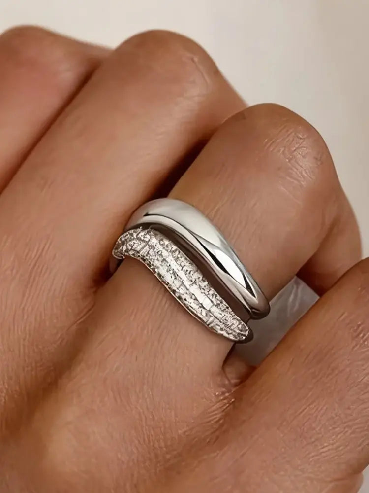 925 Sterling Silver Zircon Wave Shape Ring For Women Daily Wear Outfit Anniversary Engagement Party High Quality Fine Jewelry