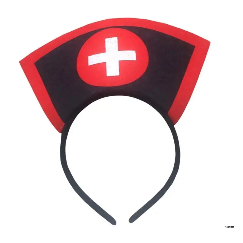 Halloween Nurse Hat Hair Hoop Party Headband Hairband Headwear Costume