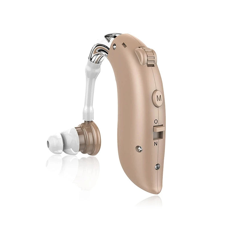 BTE Rechargeable Digital Hearing Aid for Deafness Adjustable Tone Best Sound Amplifier Portable Deaf Elderly BTE Hearing Aids 