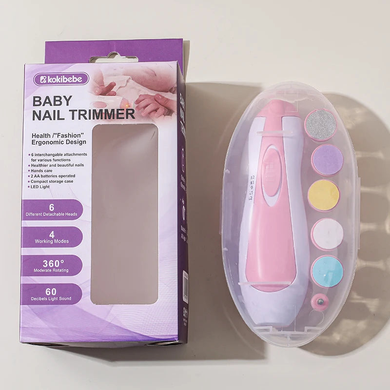 Multifunctional Electric Baby Cutter Trimmer Manicure Tool Set Baby CareNail Trimmer Baby Nail File Clippers Toes Fingernail