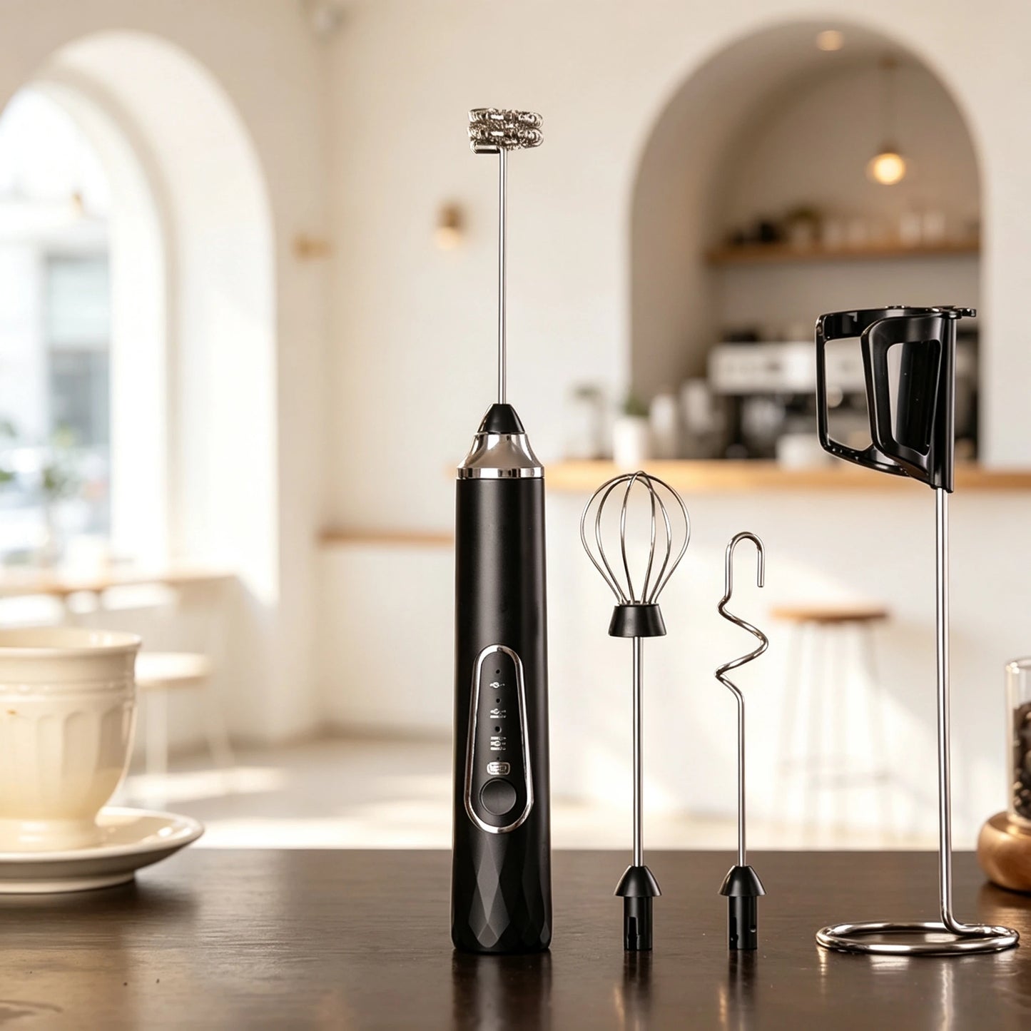 Milk Frother Electric Type-C Handheld Blender Mini Coffee Maker Whisk Mixer For Coffee Cappuccino Cream Matcha Birthday Gift