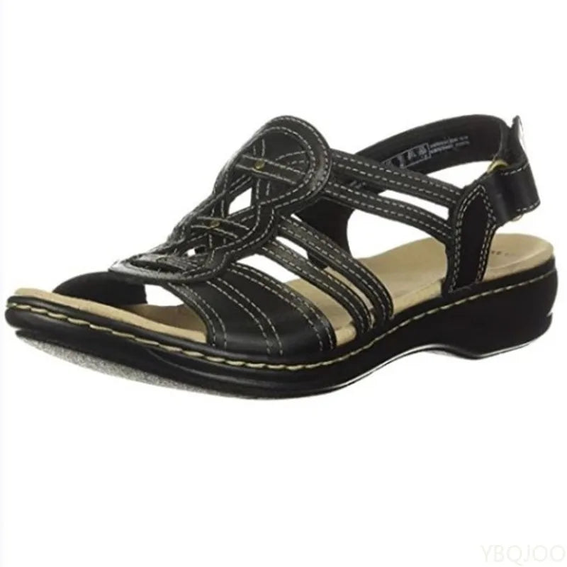 2025 new Women's Fashionable leisure Floral Sandals Wedges Outdoor Lightweight breathable Slippers Casual comfort Women'S flats