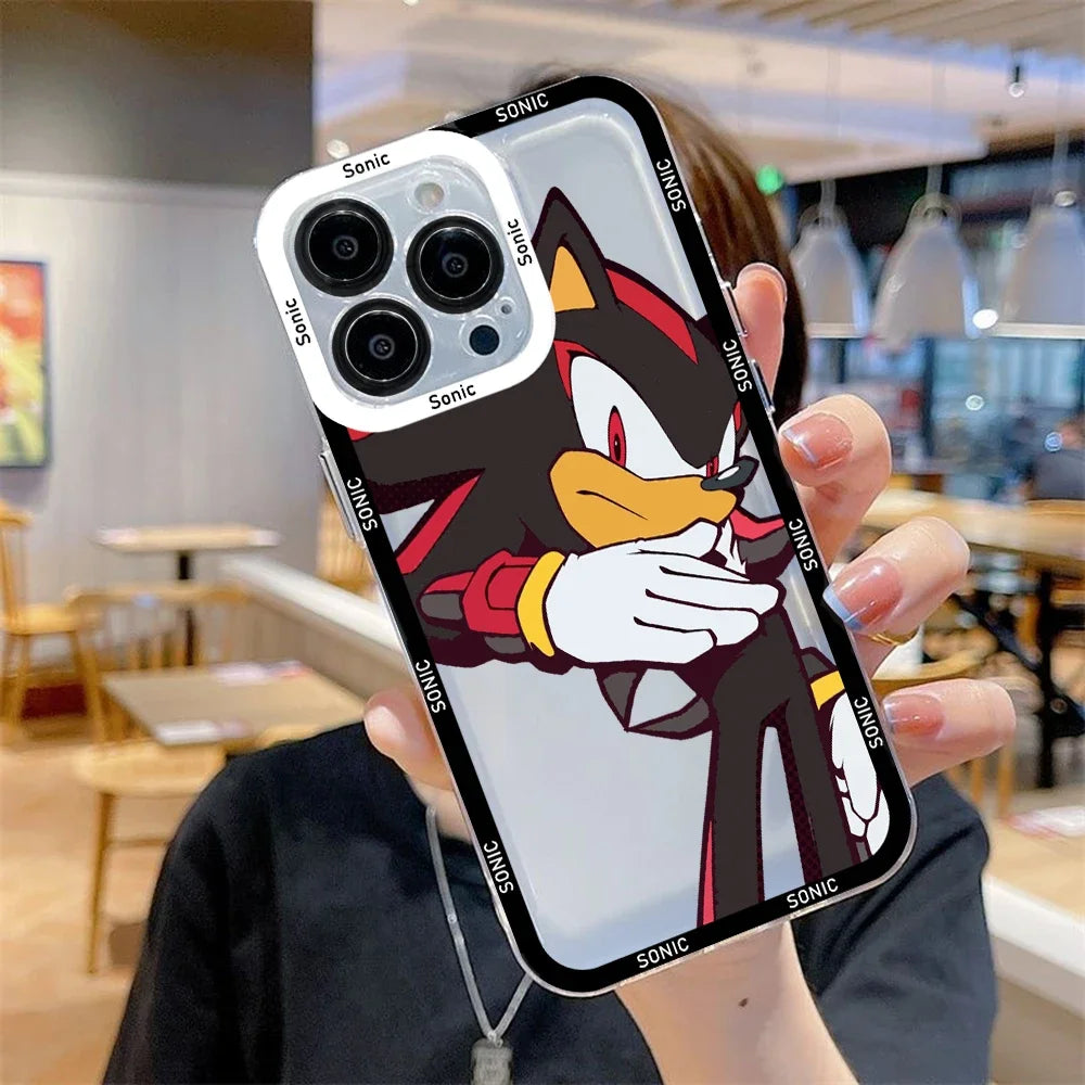 Cartoon Cute Game Phone Case For iPhone 17e 17 16e 16 15 14 13 12 11 Mini Air Pro Max X XR XSMax Plus S-S-Sonics Soft Back Cover