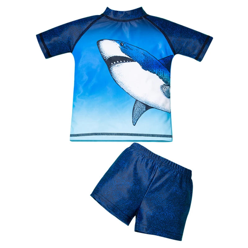 Girl and boy split swimsuit cartoon sunscreen baby boy and girl cute hot spring children's swimsuit children's accessories
