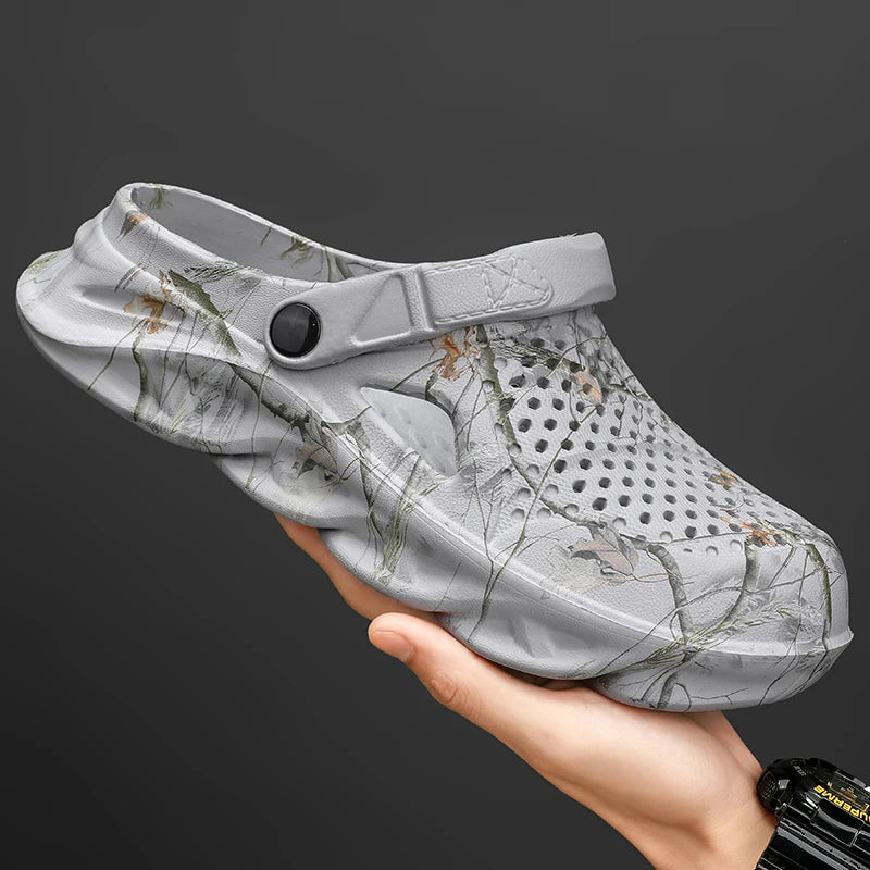 Men's Summer Sandals Clogs Men Women Breathable EVA Thick and Soft Sole Slippers Beach Water Shoes Couple's Clogs Big Size 47