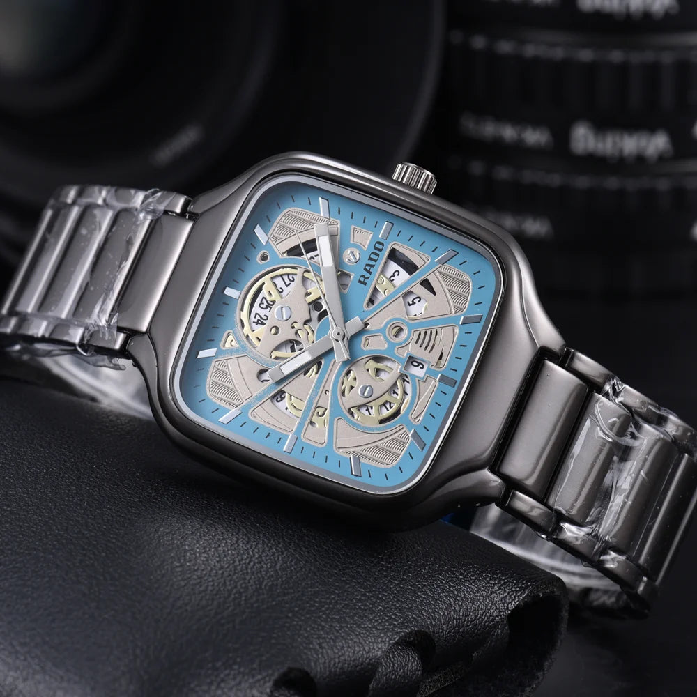 Elegant Unique Rado Original Brand Watches For Mens Classic Multifunction Quartz Watch Luxury Business AAA Male Clocks