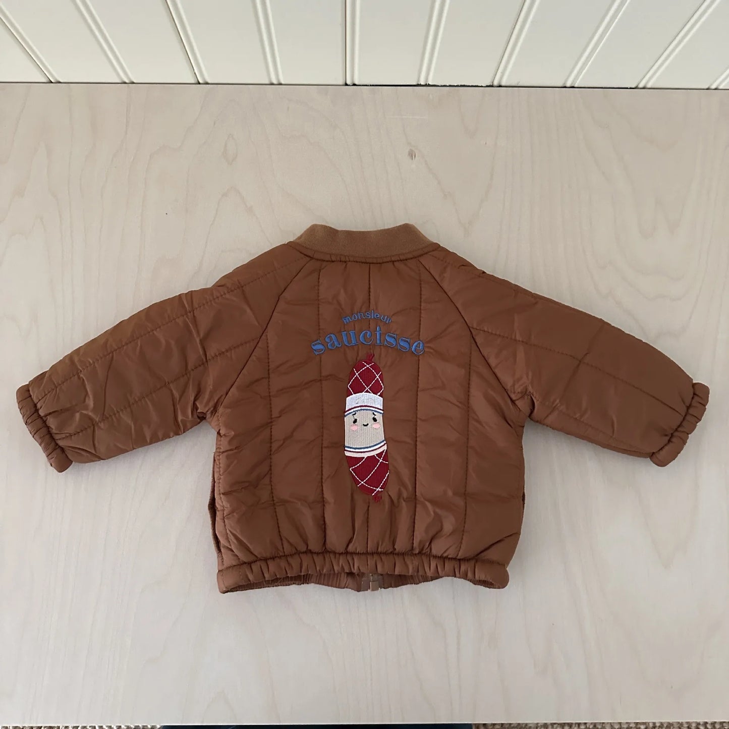 2025 Winter New Baby Fleece Warm Coat Cartoon Embroidery Boys Girls Cotton Padded Jacket Plus Velvet Thick Kids Quilted Jacket