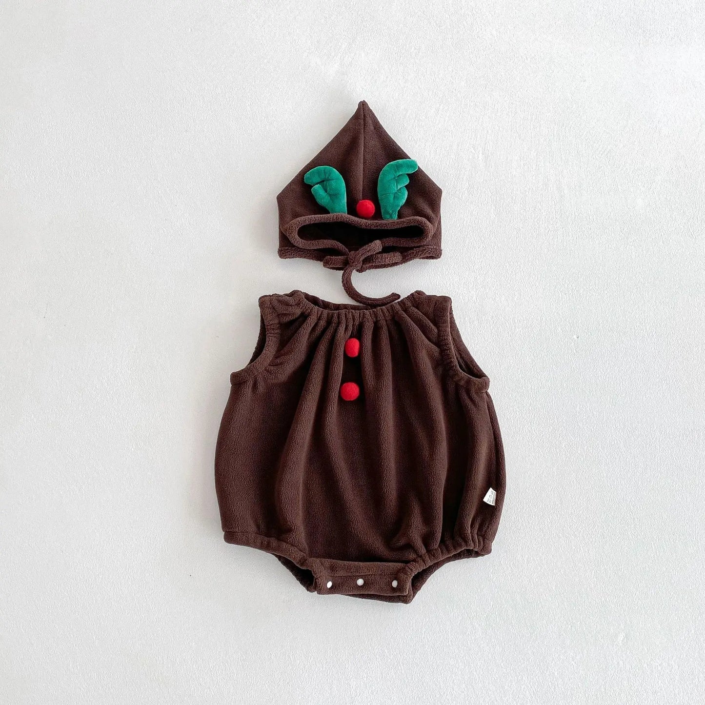 Baby Girl Boy Autumn Winter Christmas Cute Sleeveless Bodysuit Long Sleeve Striped Top Pants Infant Bibs Newborn Clothes B6091