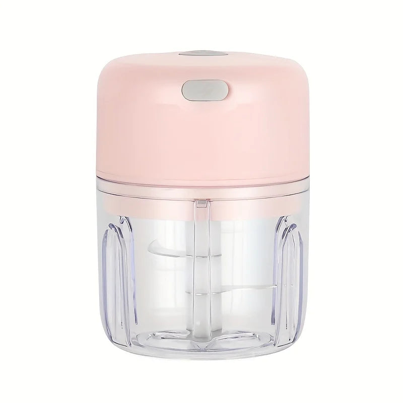250ml mini rechargeable garlic chopper and meat grinder, durable and sturdy, suitable for grinding garlic, chili, onions, ground meat, nuts, and more