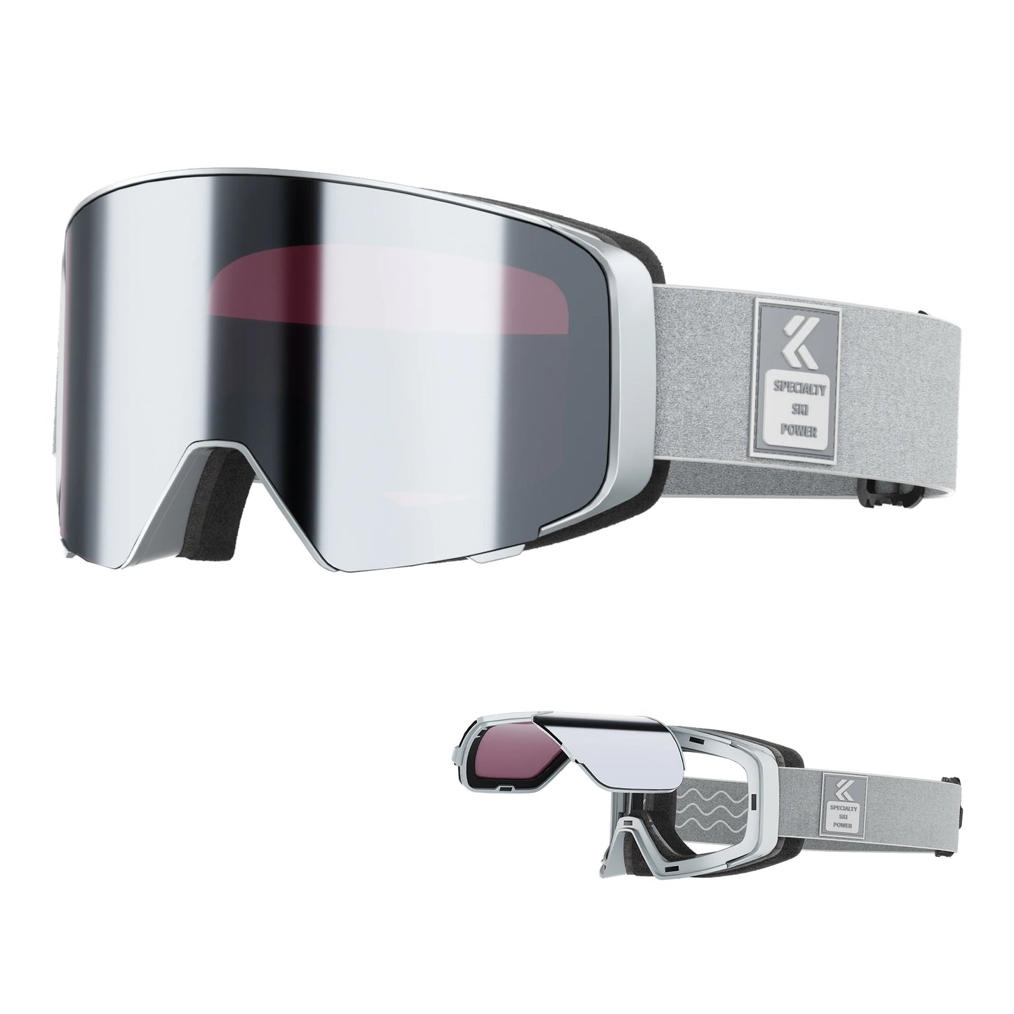 Kapvoe Photochromic Snow Goggles Ski Snowboard Anti-Fog Mask for Men Women Eyewear UV400 Protection Glasses Snowmobile Winter