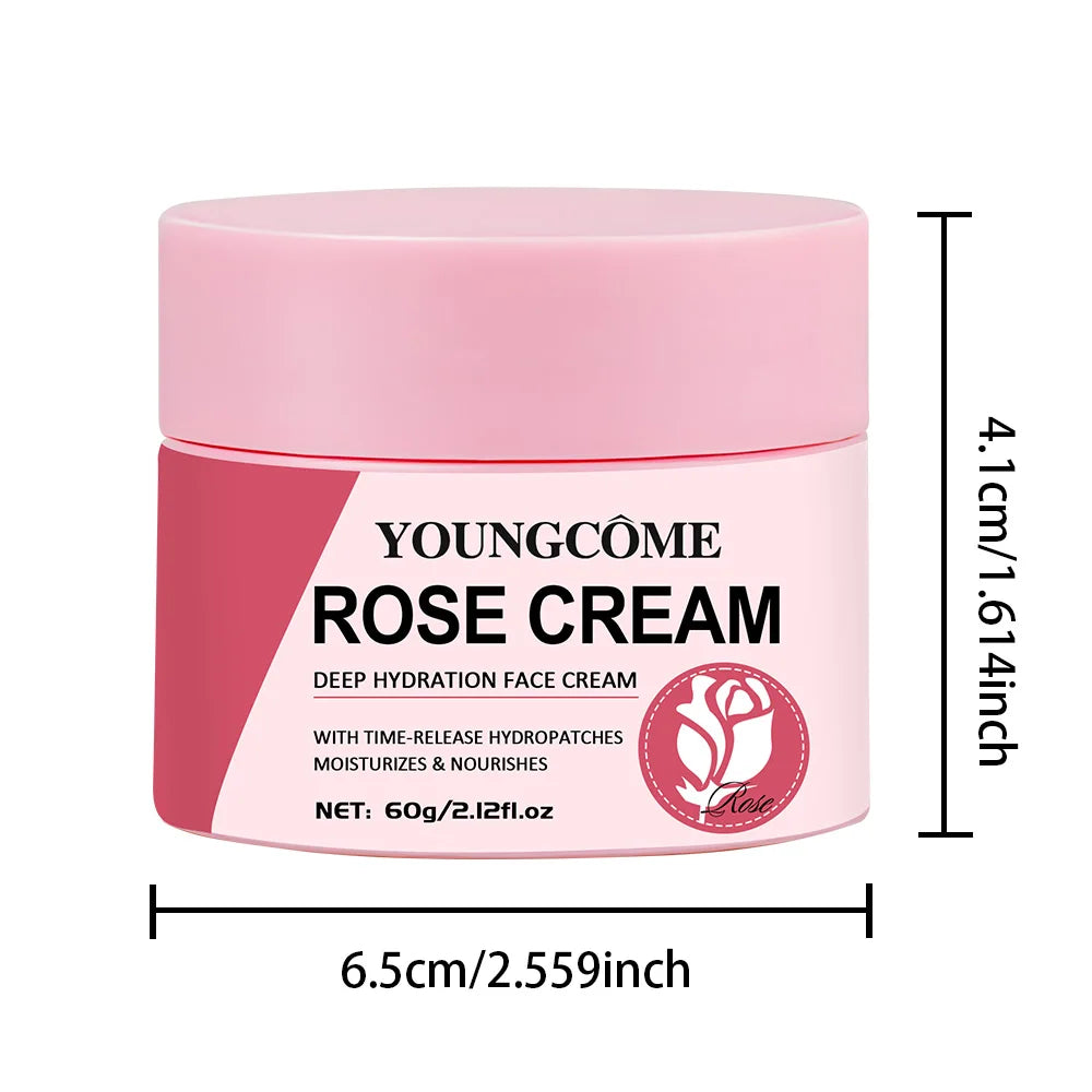 Rose Moisturizing Face Cream Long Lasting Moisturizing And Hydrating Firming Skin Smoothing Wrinkles Reducing The Look Of Aging