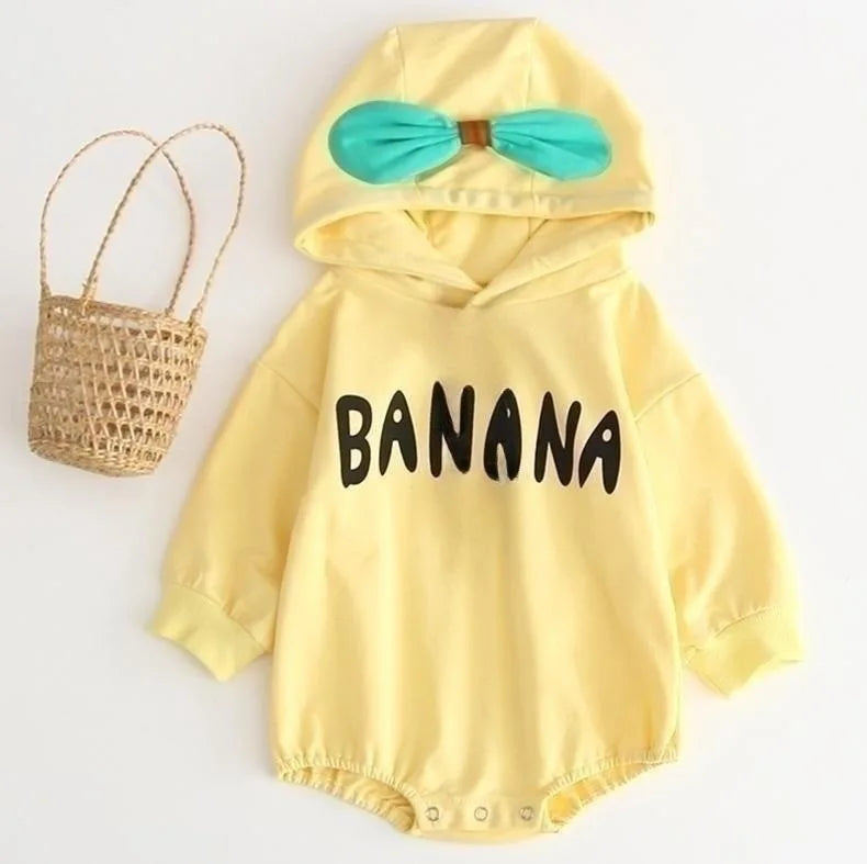 HoneyCherry Autumn Baby Red Romper Baby Fruit Crawling Suit Bodysuit Newborn Baby Clothes