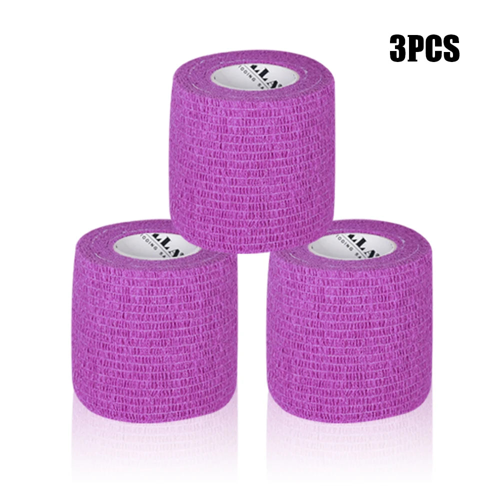 16/10/3PCS Tattoo Grip Bandage Colorful Self Adhesive Wrap 5cm X 4.5m Non Slip Handle Tape Tattoo Machine Grip Cover Supplies