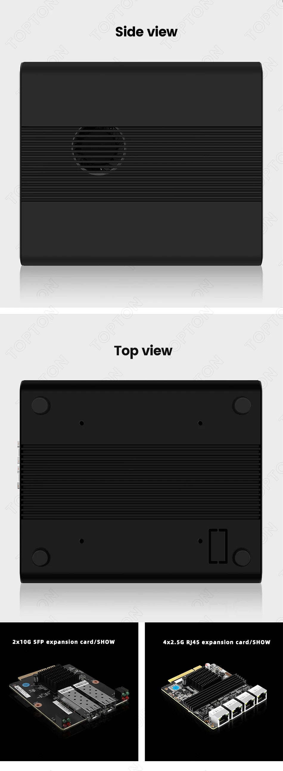 Firewall Appliance 2.5Gbe Intel I7 1260P 1235U I3 1215U 8505 2*10G 8x2.5G LAN Fanless PC Support PFSENSE Router/OPNsense/AES NI