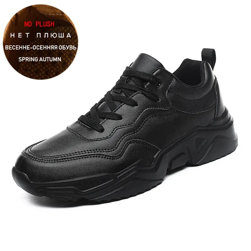 Winter Men Casual Shoes Breathable Warm Walking Sneakers Outdoor Lightweight Male Sport Shoes Lace-up Mens No-slip Running Shoes