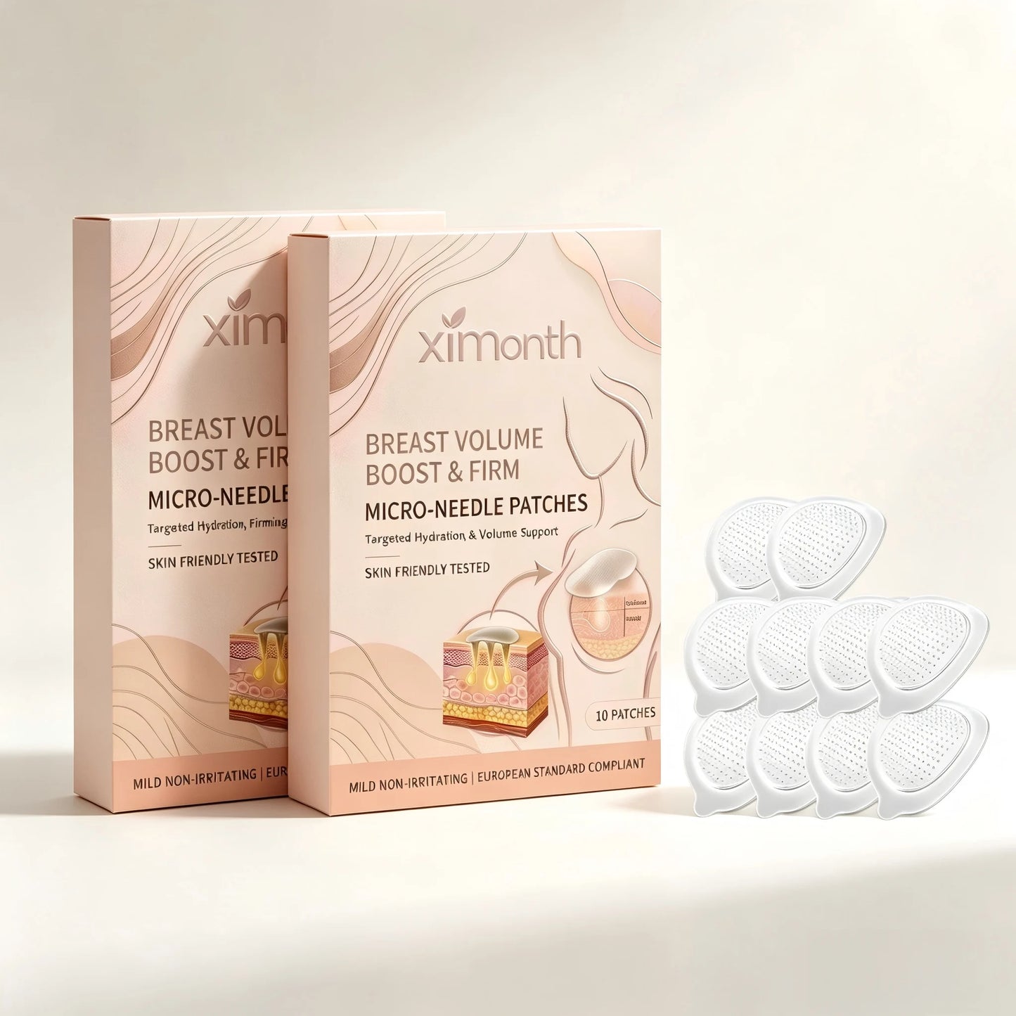 Breast Enhancement Advanced Nano-Microneedle Patch Targeted Skin Nutrition Deep Hydration Increased Skin Elasticity For Women
