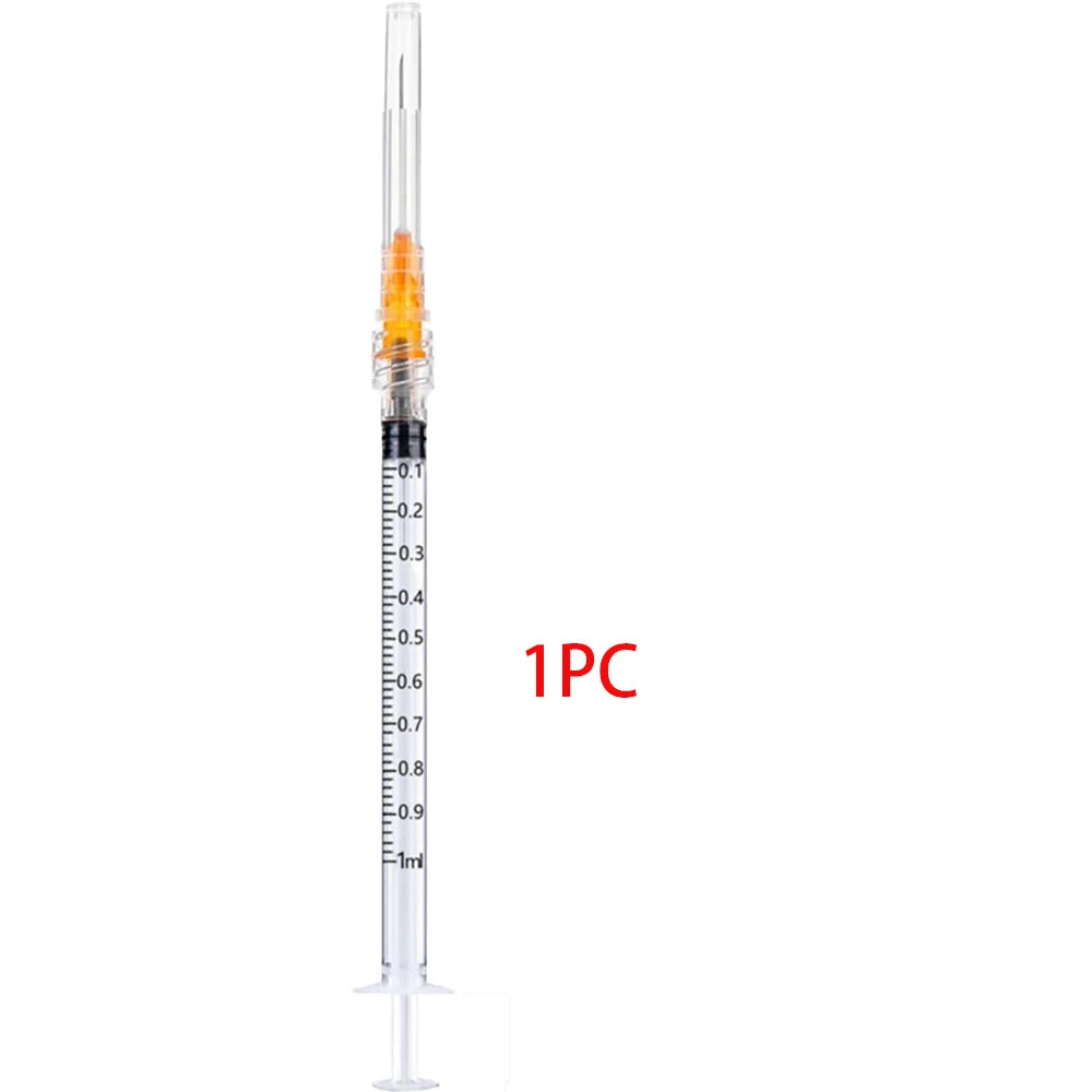 50Pcs 1ml Luer Lock Syringe, Suitable for Pet and Farm Animal Industry, Laboratory Dispensing, Manual DIY Multi-Purpose