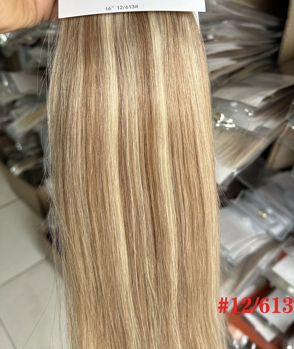 ZZHAIR 100% O Brazilian Human Remy Hair Extensions 16"-24" 2pcs Set 70g 80g Clips-in Two Pieces 2x10cm Natural Straight