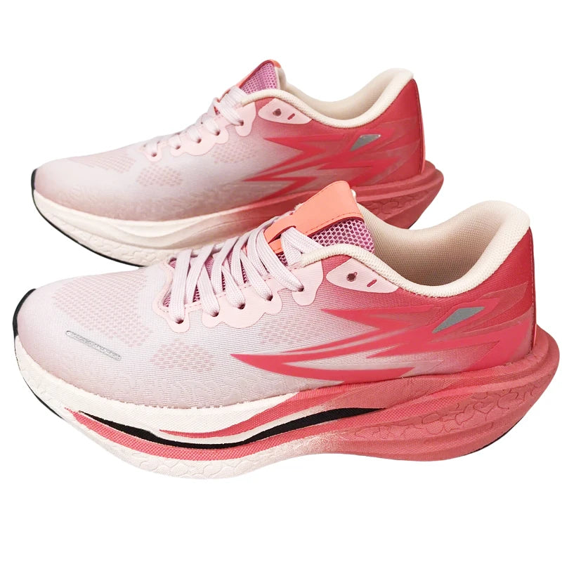 Marathon Running Shoes Carbon Board Air Cushion Men Sports Breathable Lightweight Women's Comfortable Athletic Nonskid Sneakers