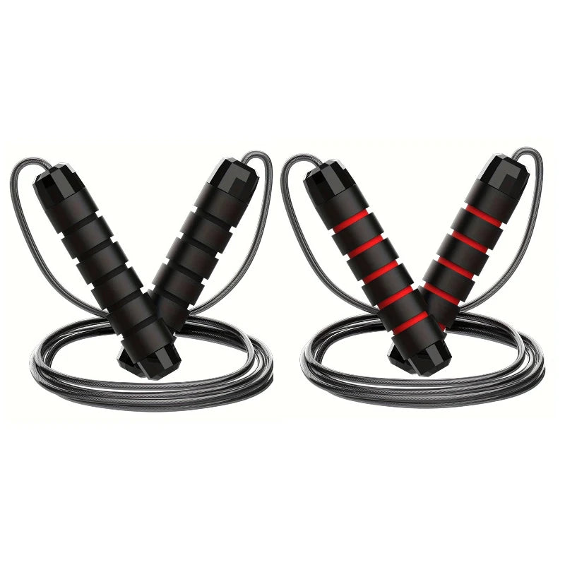 Fitness Adjustable Jump Rope, Workout Jump Rope, Tangle-Free Fast Jump Rope, Ball Bearing Swivels for Men and Women, Aerobic