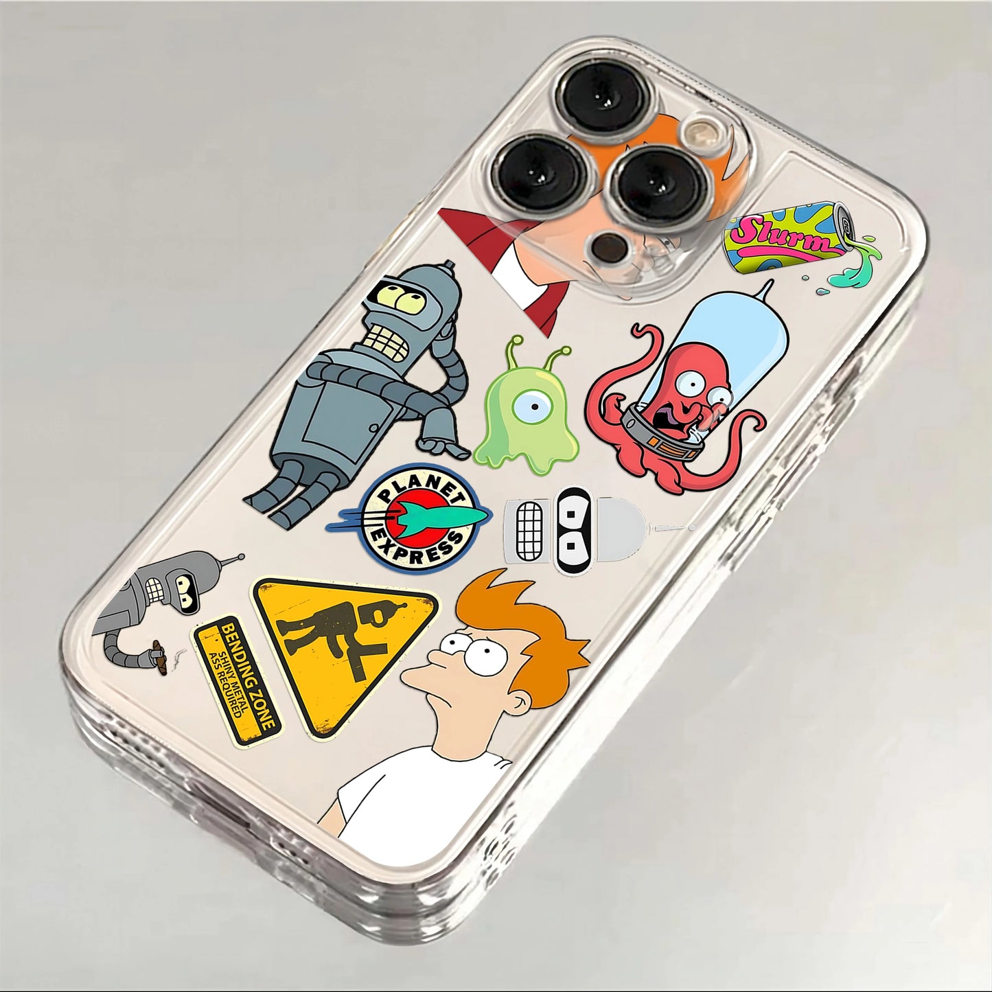Funny Comic Futuramas Phone Case For IPhone 17 16e 16 15 14 13 12 11 Mini Air Pro Max X XR XSMax 7 8 Plus Transparent Back Cover