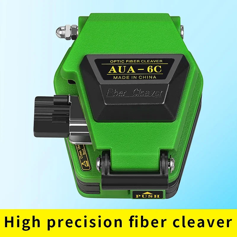 AUA-6C Fiber Cleaver FTTH Cable Fiber Optic Cutting Knife Tools Cutter Three-in-one Clamp Slot 16 Surface Blade