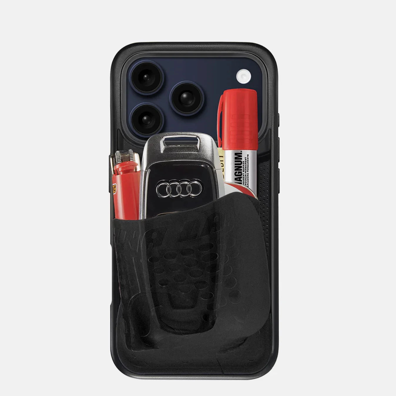 HOT Ninja Labs Solid Color Soft Large Capacity INS Pocket Case For iPhone 16 15 14 13 12 17 Pro Max Liquid Silicone Wallet Cover
