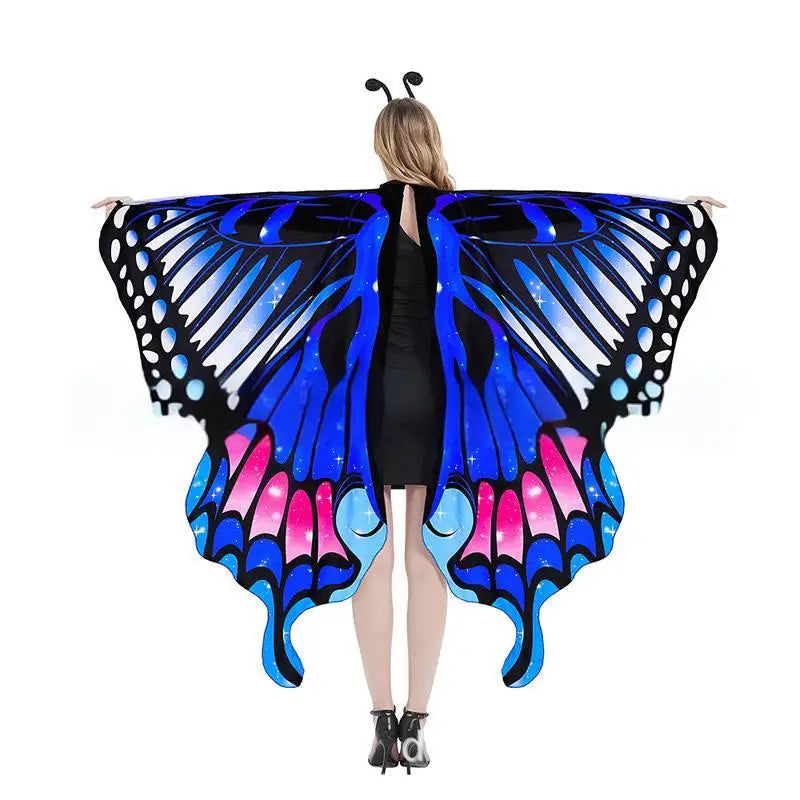 2025 Halloween Costumes Cosplay Butterfly Cloak Girls Women Dance Performance Dress Cloak