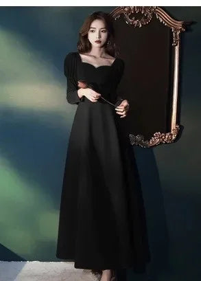 Long Wedding Dress Evening Gown for Bride Engagement Party Autumn Winter New 2025 Large Size Drinking Ceremony Dress