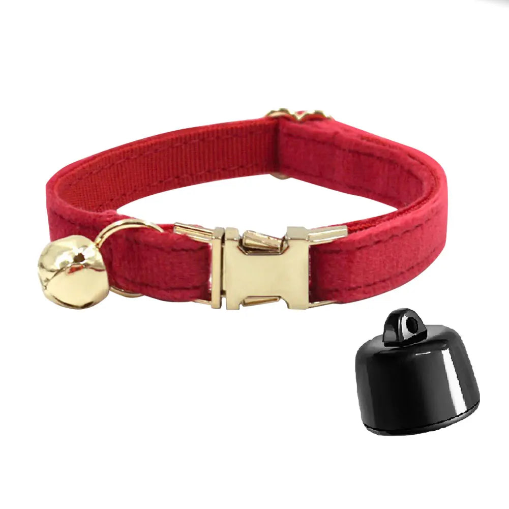 Smart Cat Collar with Bell Personalised Pet Accessories GPS Pet Locator Pet Tracking Collar Device Anti-lost for Cats Dogs