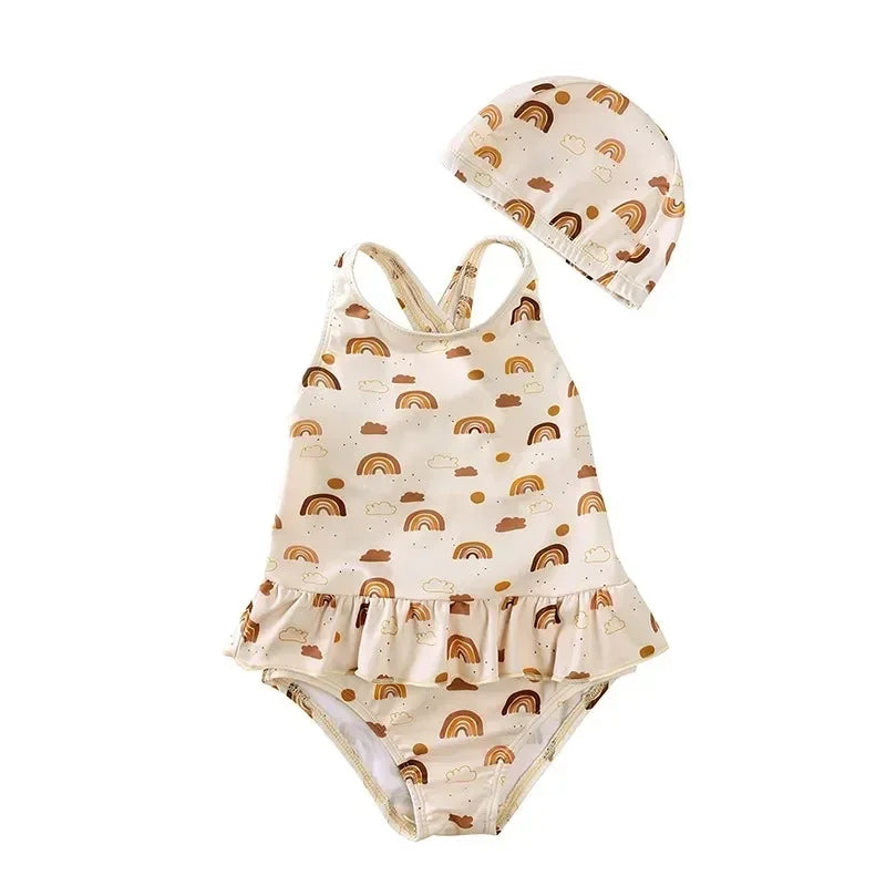 2026 Summer Kids Girls Swim Wears Baby Girl Set Beach Seaside Clothes 9M-8T Sister Swimming Suits Fashion Sunbeach Swimsuit