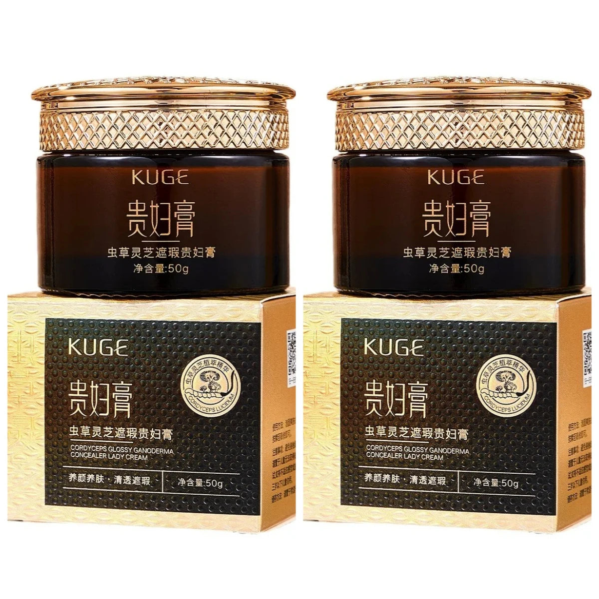 Cordyceps Ganoderma Lucidum Concealer Lady Cream Clear Moisturizing Cosmetics Skin Care Beauty Makeup Face Cream