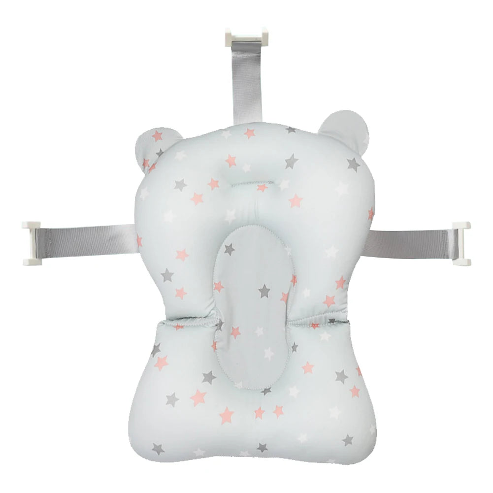 Newborn Bathtub Pillow Floating Newborn Baby Bath Cushion Seat Portable Provides Comfort and Support for Baby 0-12 Months