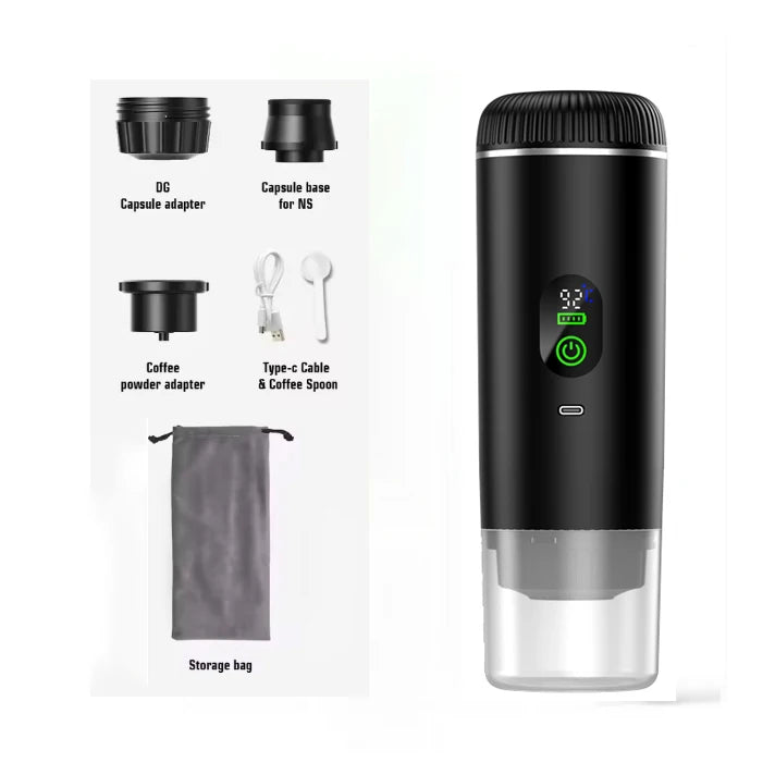 Portable Coffee Maker,3-in-1 Espresso Machine for Travel 20 bar Mini Coffee Maker Compatible with Ground Coffee & Capsule