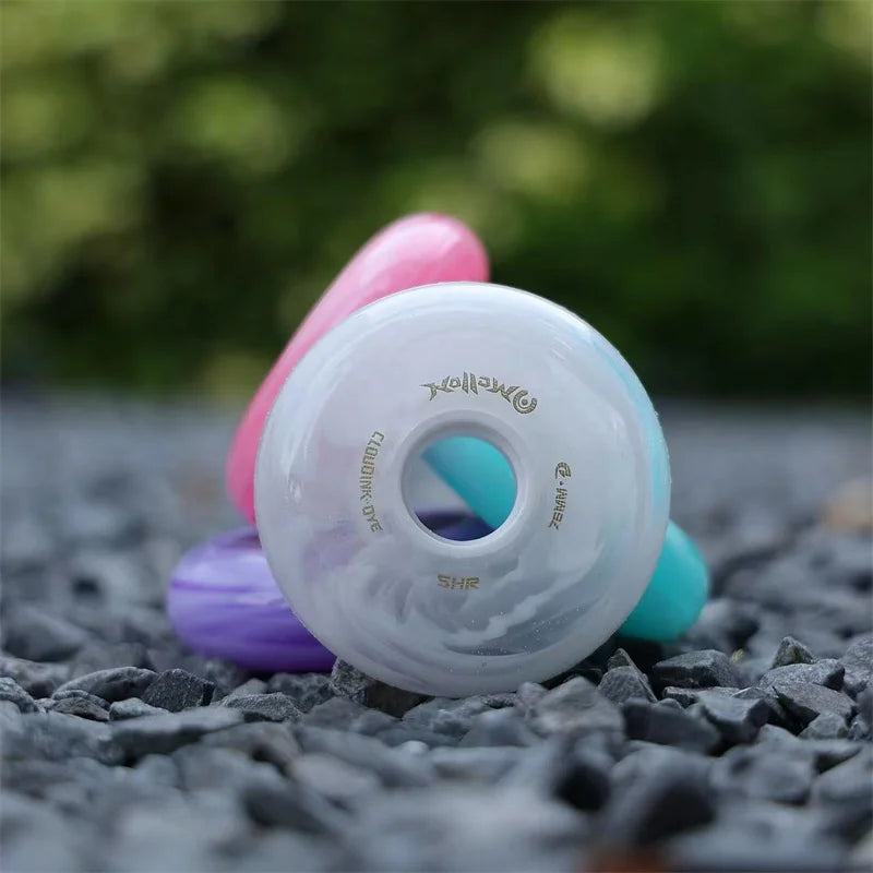 85A LBS Full Meat Jade Wheel with White Yellow Purple Pink Cyan 80mm 76mm 72mm Roller Skating Wheels Slalom Tire for SEBA FSK 8p