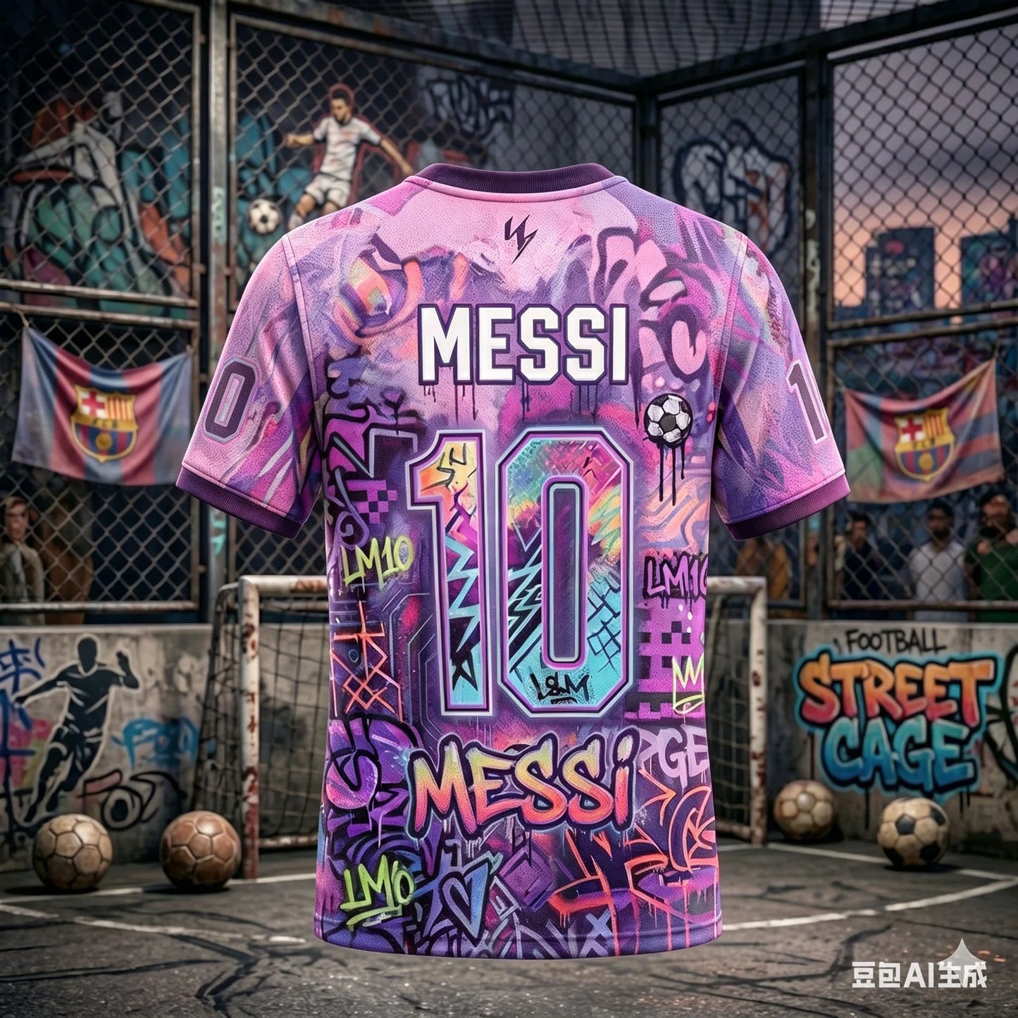 Messi 10 Soccer Jersey Men Breathable Quick Dry Football Shirt Colorful Graffiti Sportswear Fan Edition Training Uniform 2026