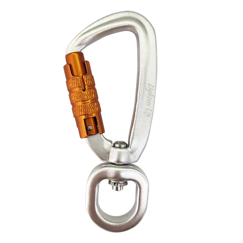 Safety Carabiner Clip Auto Locking 360 Rotational Hook 4KN Pull for Dog Leash Hammocks Backpacks Outdoor Climbing Accessories