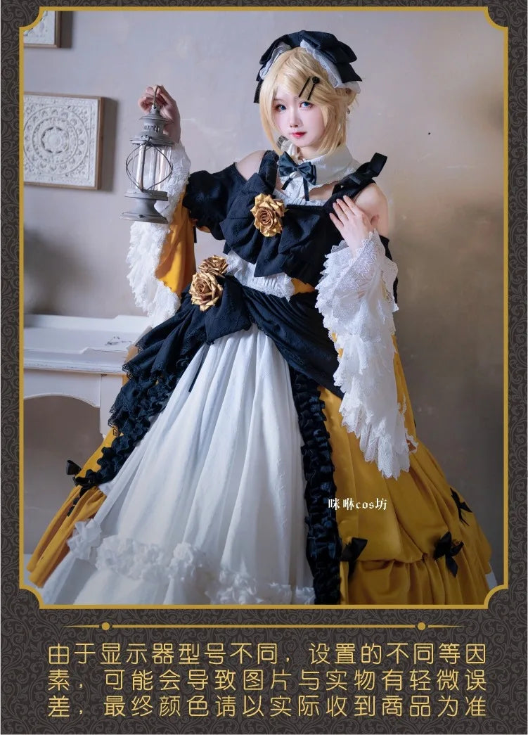 15th Anniversary Rin Cosplay Costume Women Cute Gothic Lolita Dress Halloween Outfits Anime Clothing Custom Made