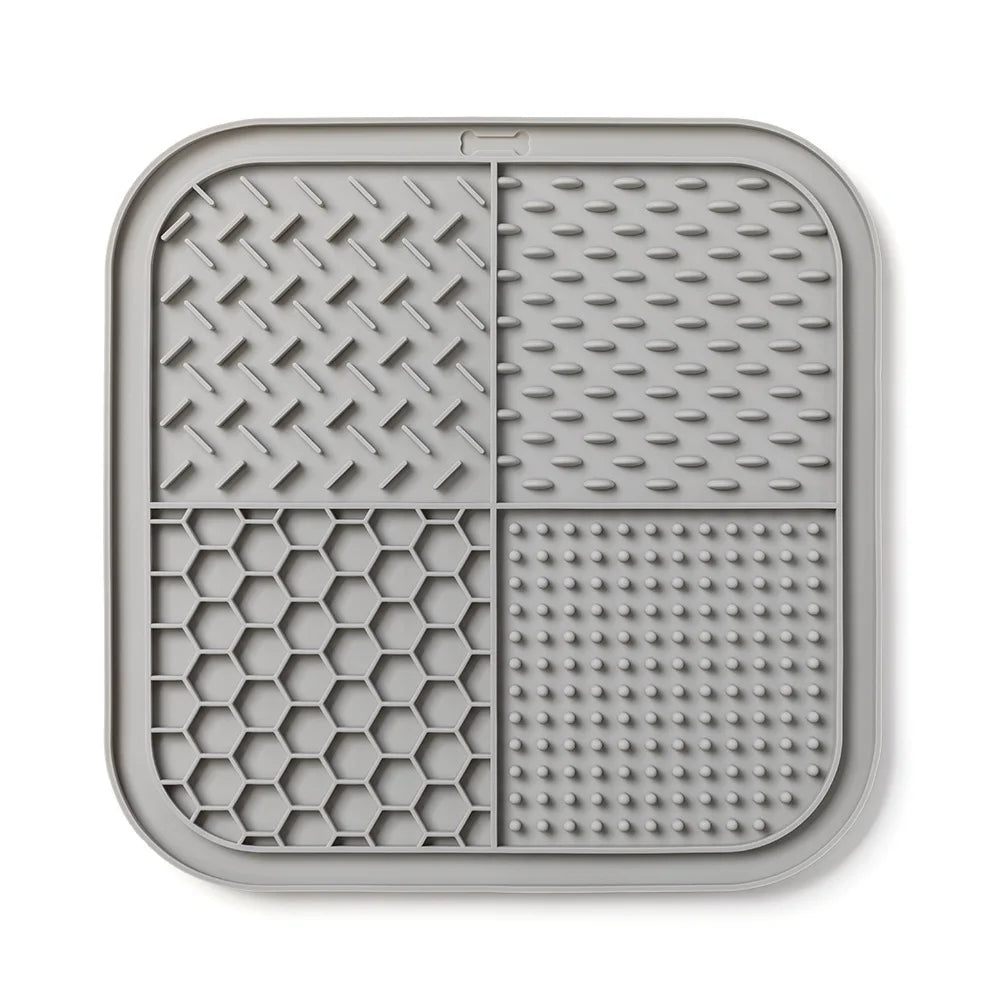 Pet Lick Mat for Dogs Cats, Anti-slip Anxiety Reducer Lick Tray, Anxiety Relief Feeding Pad for Bath Grooming Distraction