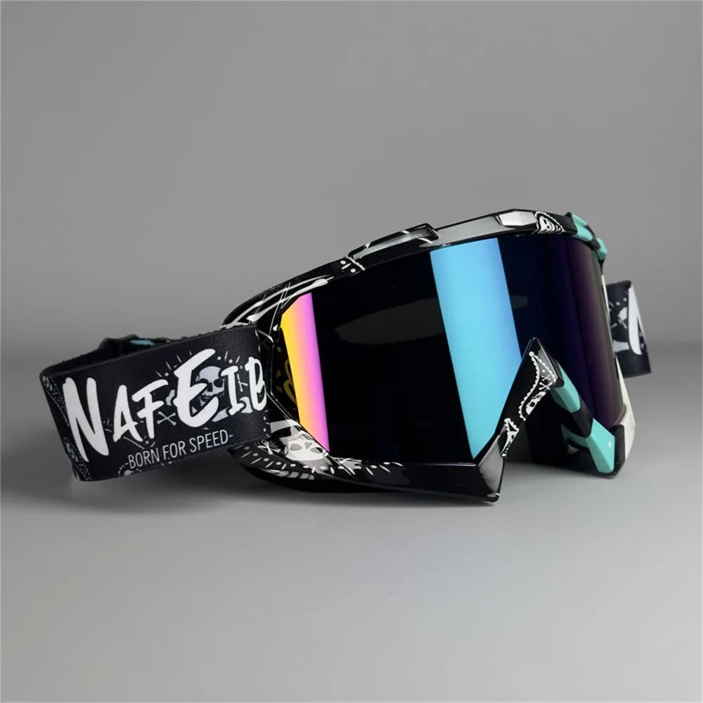 Motocross Dustproof ATV Goggles Mountain Biking MX Riding Ski Glasses UV400 Anti-sand Motorcycle Glasses Men Women