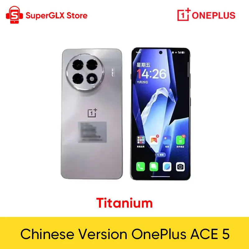 Oneplus Ace 5 Unlocked 5G Smartphone Snapdragon 8 Gen 3 6.78" AMOLED 120Hz Display 6415mAh 80W Charger 50MP Camera Android 15.0