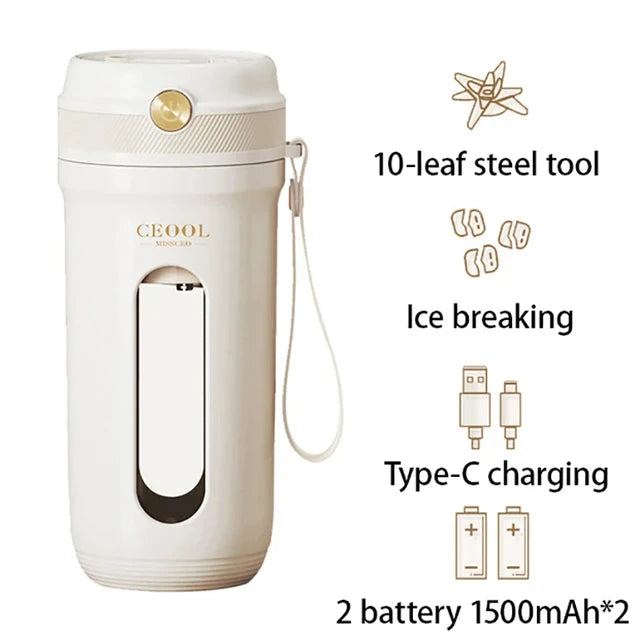 Z30 USB Electric Portable Fruit Blender 350ML Charging Small Quality Home Mini Multi functional Fruit and Vegetable Juice Cup