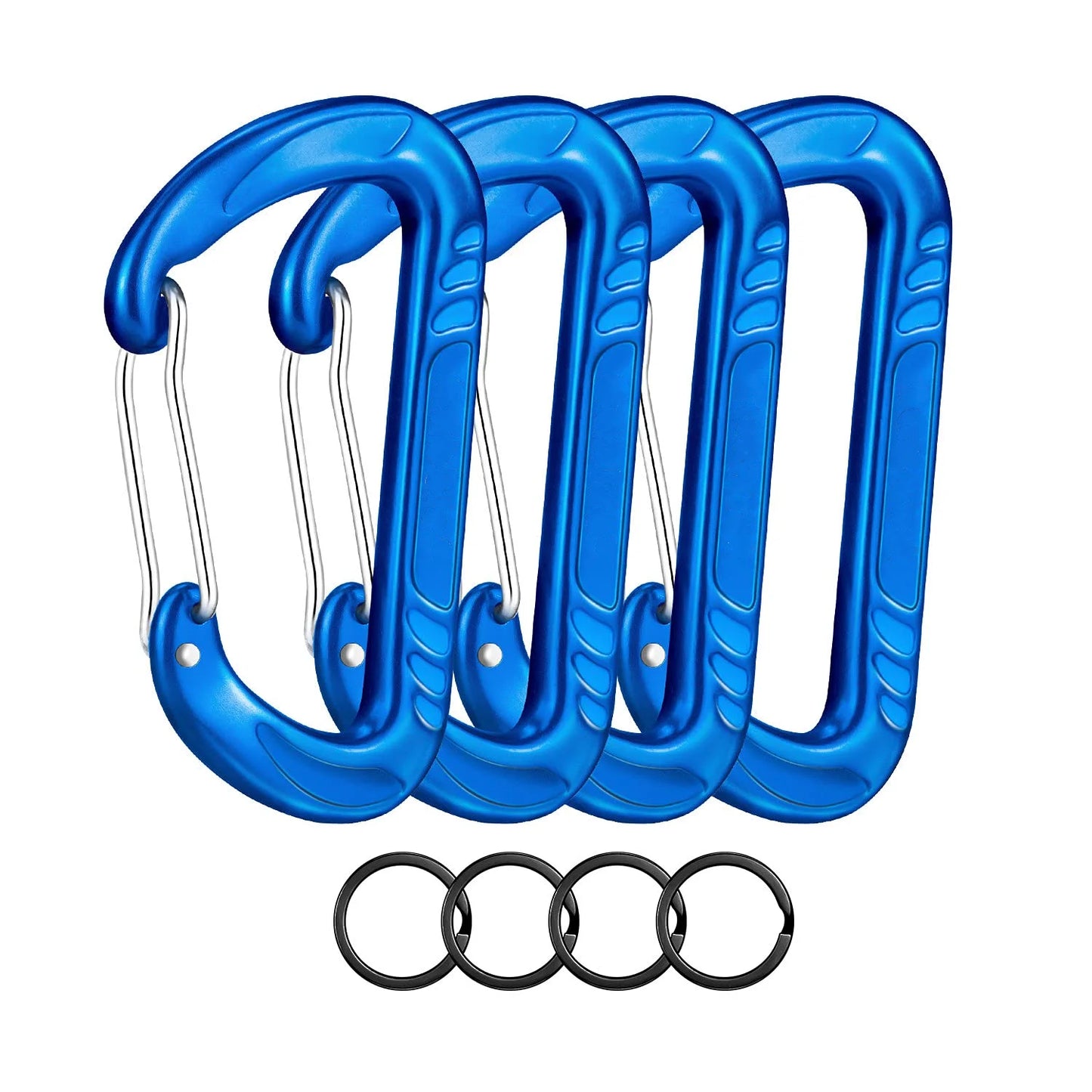 15KN Heavy-Duty Wiregate Carabiner for Camping Hiking Hammocks Backpacking Dog Leash - Durable Multi-Purpose